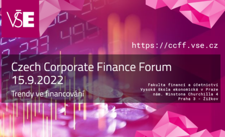 Konference Trendy ve financování (Czech Corporate Finance Forum) /15. 9./